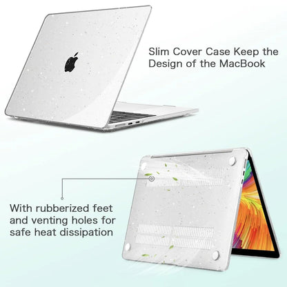 EGYAL Hard Shell Case for MacBook Air 15" & Pro 13", Compatible with M1 & M2 Models