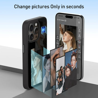 NFC Smart Phone Case for iPhone 16/15/14/13 Pro Max - DIY Wireless Projection